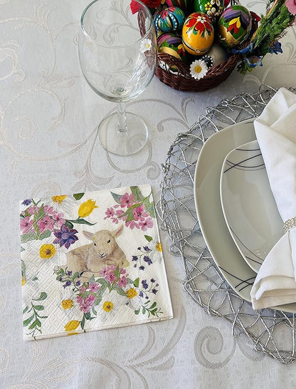 AM Décor Easter Dinner Napkins 20 Count Soft 3-Ply Tissue Servilities, Easter - Image 2