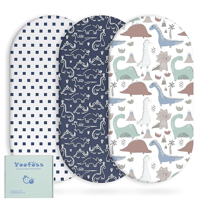 Yoofoss Bassinet Sheets for Baby, Baby Delight, Angelbliss, Soft Breathable by YOOFOSS