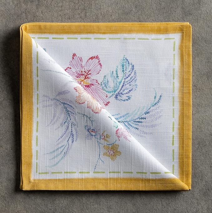 Maison d' Hermine Cloth Napkins Set of 4 100% Cotton Everyday Reusable Square - Image 7