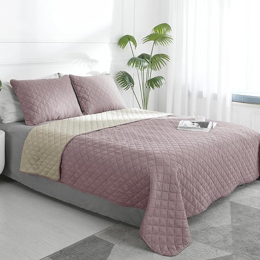 Easy-Going Twin Size Reversible Quilt Set by Easy-Going