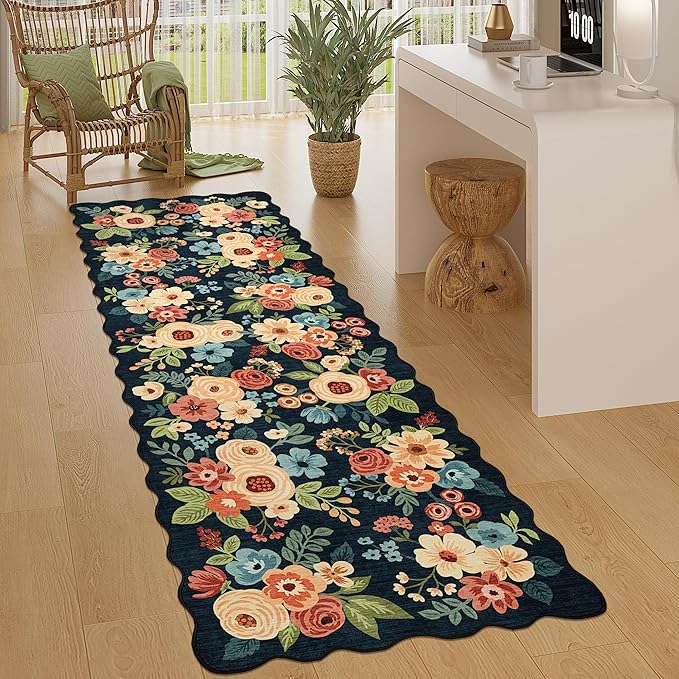 DUKINO 2x6 Runner Rug for Hallway, Washable Kitchen Rug by DUKINO