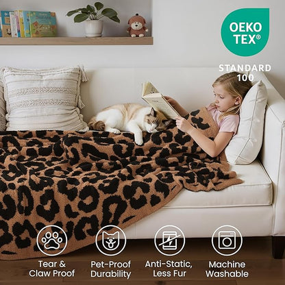 Joiedomi Throw Blanket for Couch Bed Sofa, Knitted Blankets Gifts for Women Mom - Image 5