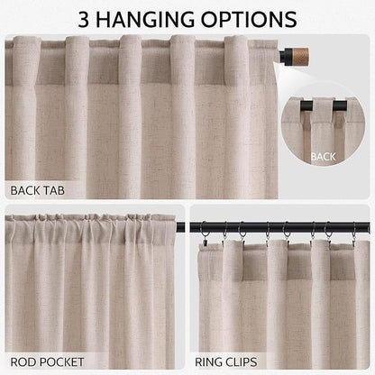 Nanspring Extra Long 120 Inch Curtains - Image 2