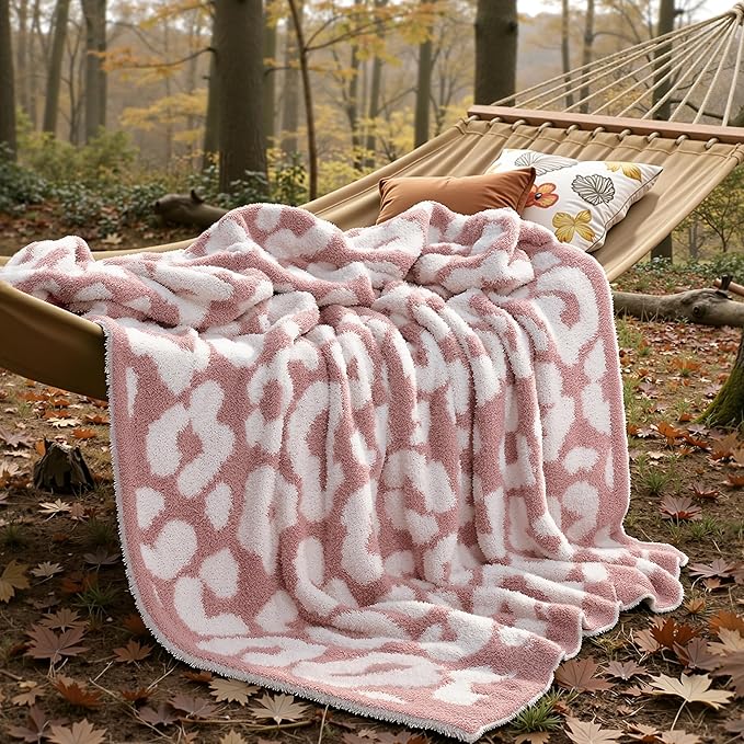 Joiedomi Throw Blanket for Couch Bed Sofa, Knitted Blankets Gifts for Women Mom - Image 4