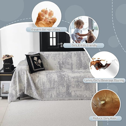 MYSKY HOME Sectional Couch Cover Sofa Covers - Image 3