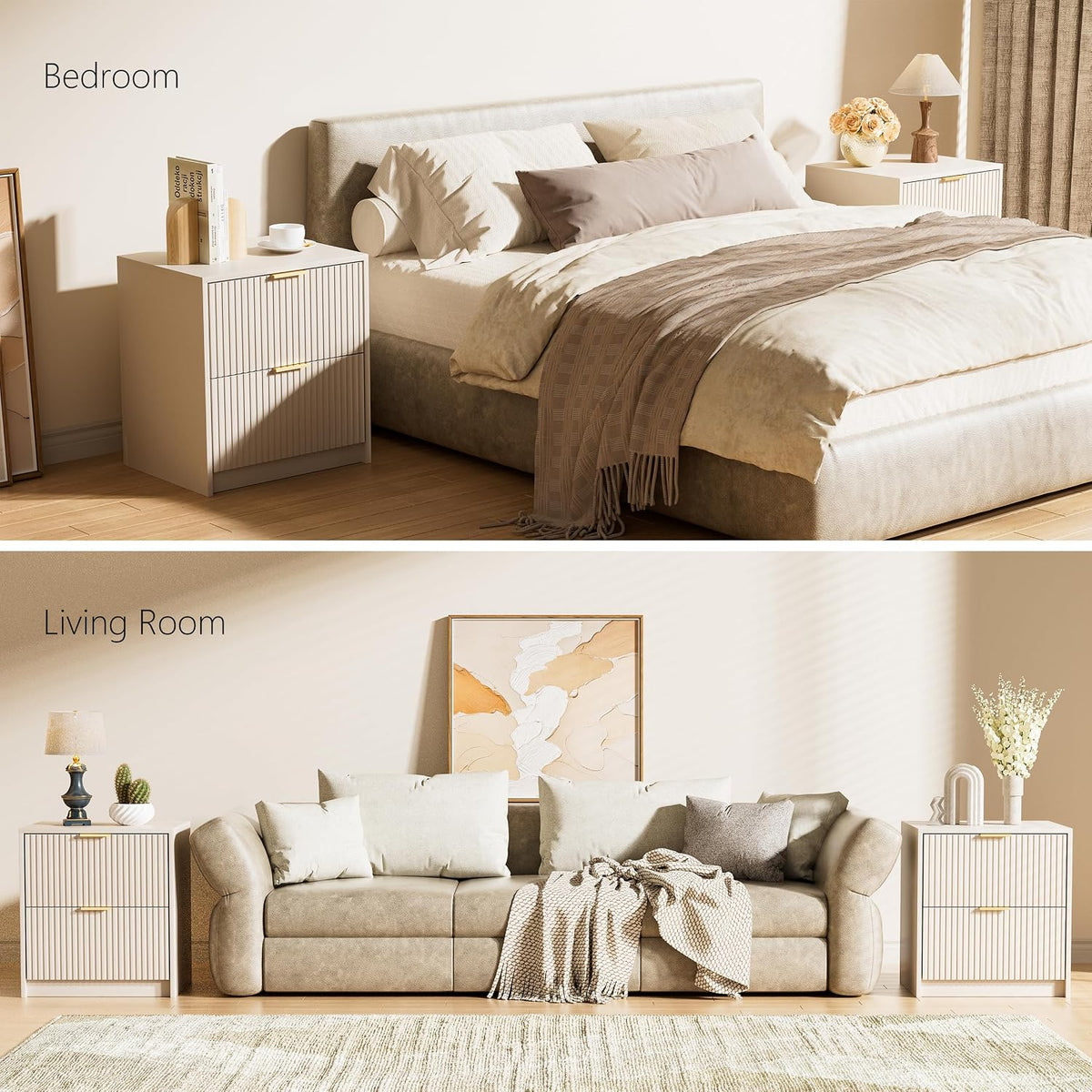 3 piece modern bedroom set, 5 drawer dresser, view 9