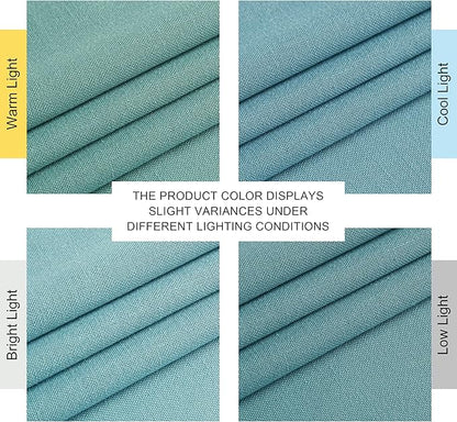 NICETOWN Greyish Blue Linen Curtains - Image 8