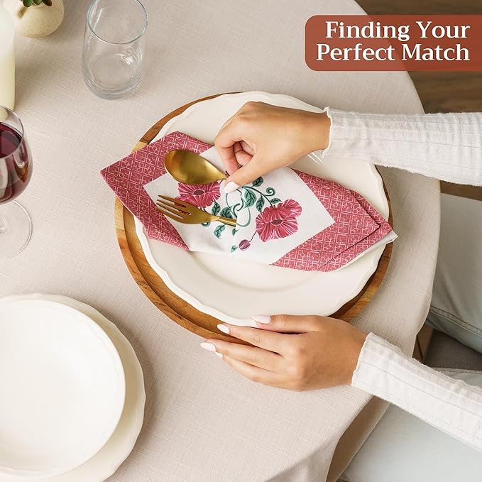 Maison d' Hermine Cloth Napkins Set of 4 100% Cotton Soft & Durable Everyday - Image 5