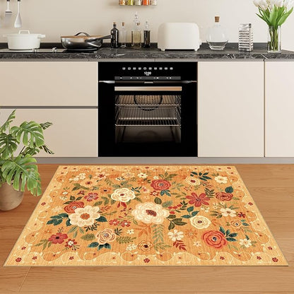 DUKINO 3x5 Area Rug, Floral Rugs - Image 3