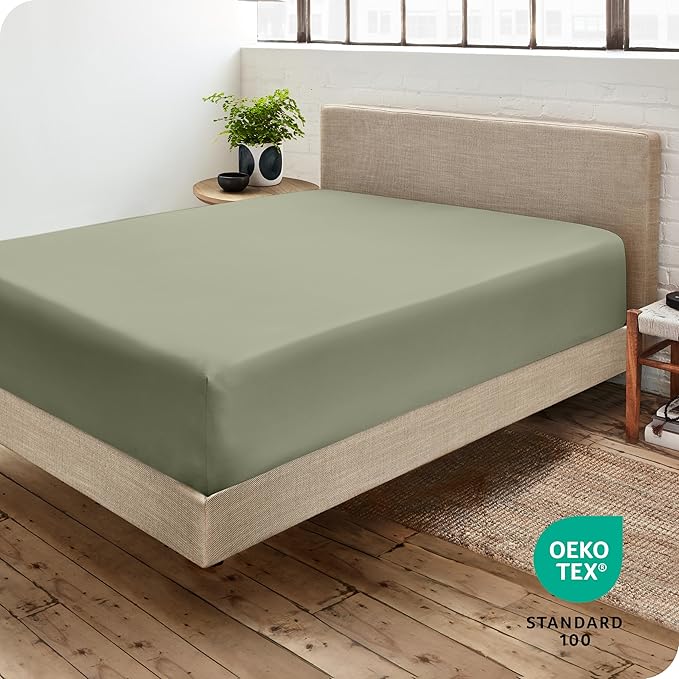 Bare Home Fitted Bottom Sheet Queen Size - Image 4