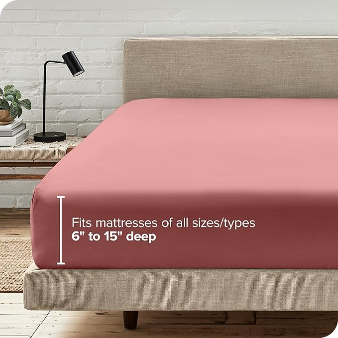 Bare Home Fitted Bottom Sheet Queen Size - Image 6