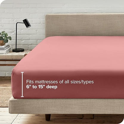 Bare Home Fitted Bottom Sheet Twin Size - Image 6