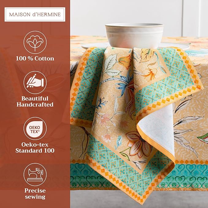 Maison d' Hermine Cloth Napkins Set of 4 100% Cotton Everyday Reusable Square - Image 2
