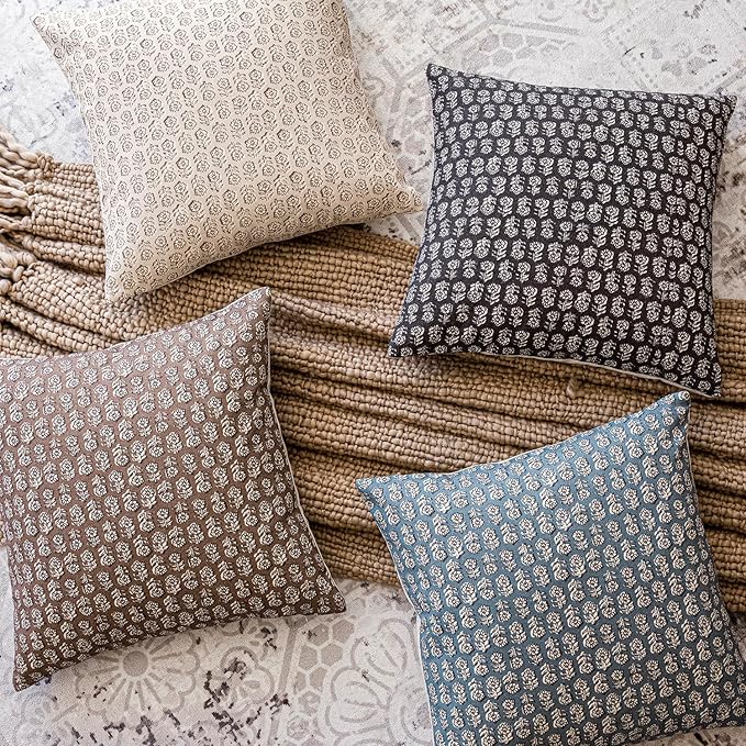 Foindtower Set of 2 Decorative Floral Long Body Lumbar Throw Pillow Covers - Image 6