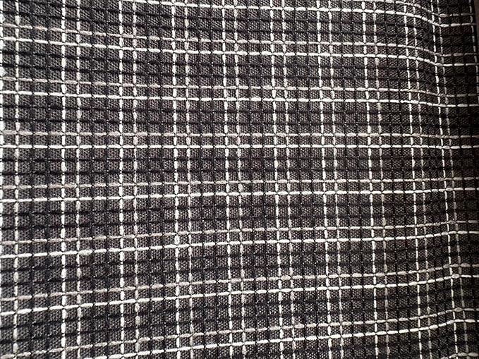 OctoRose 3 Side Zipper Upholstery Checked-Black, Twin Size Futon Cover Sofa by OctoRose