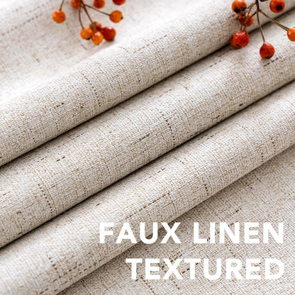 h.versailtex 100% blackout linen curtains 84" l 2, side view