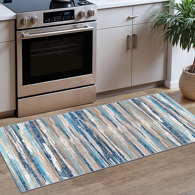 Modern Abstract Runner Rug 2x5 by lansny