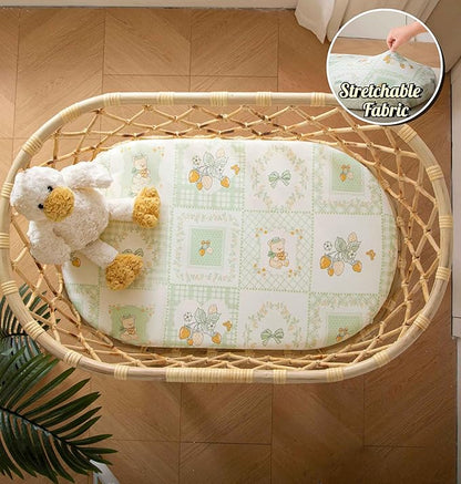 SDY Jersey Floral Bassinet Sheets - Image 3