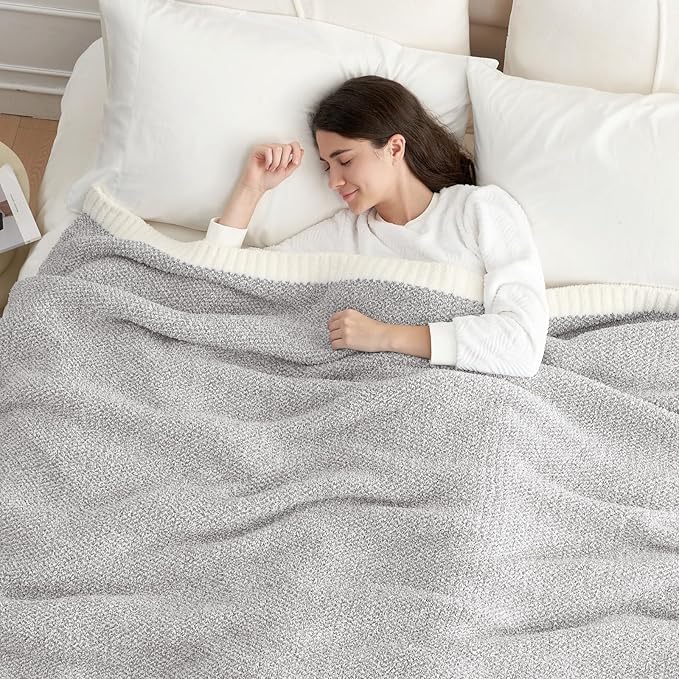 Snuggle Sac Oversized Bedding Blanket Grey Color Twin XL, Super Soft Warm - Image 4