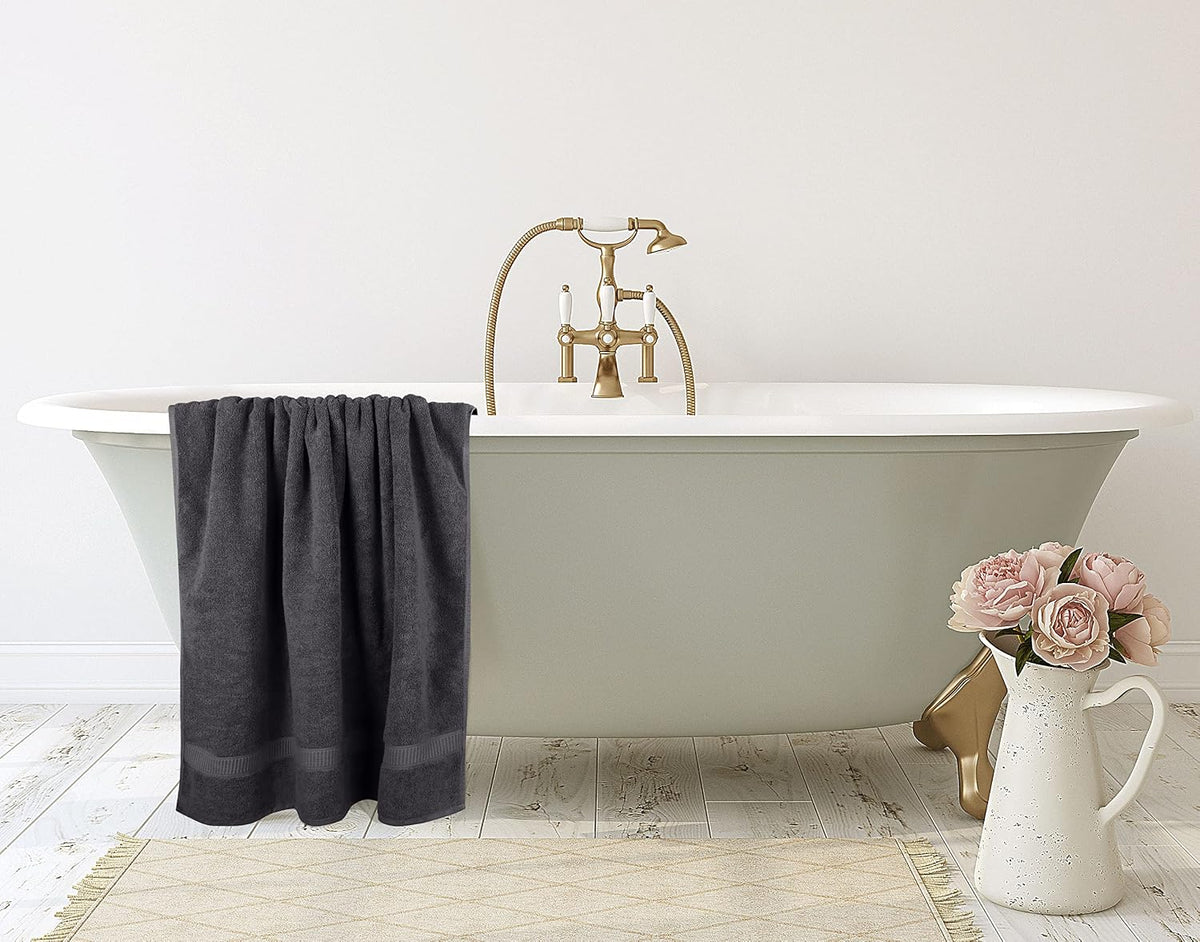 utopia towels jumbo bath sheets, 2 pack, 35x70 on a desk or shelf