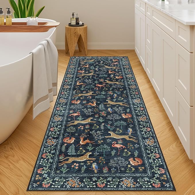 DUKINO 2.6x8 Rug for Hallway, Washable Kitchen Runner Rug - Image 8