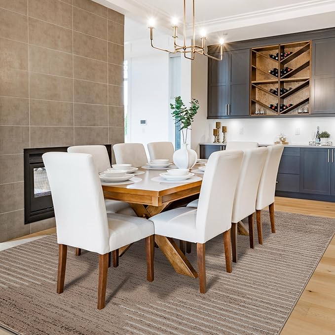 Rugshop Bohemian Stripe Stain Resistant High Traffic Living Room Kitchen - Image 8