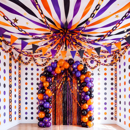 Yoonotee Halloween Party Decoration 574 ft Crepe Streamers for Party Decor
