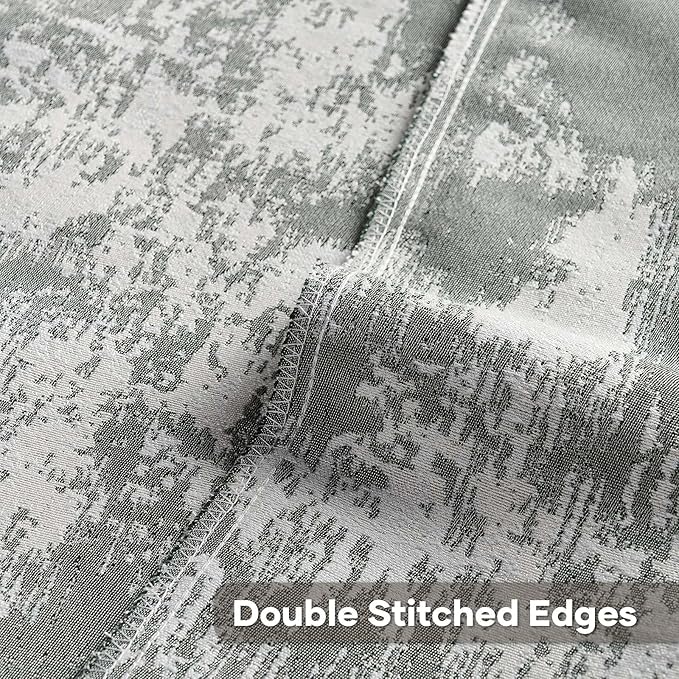 FUTEI Dark Green White Decorative Throw Pillow Covers 22x22 Inch Set of 2 - Image 4