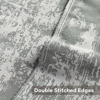 FUTEI Dark Green White Decorative Throw Pillow Covers 24x24 Inch Set of 2 - Image 4