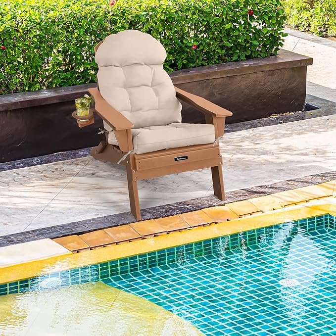 FUNBERRY Patio Chair Cushions Set of 4, Thicken Comfy Cushions - Image 7