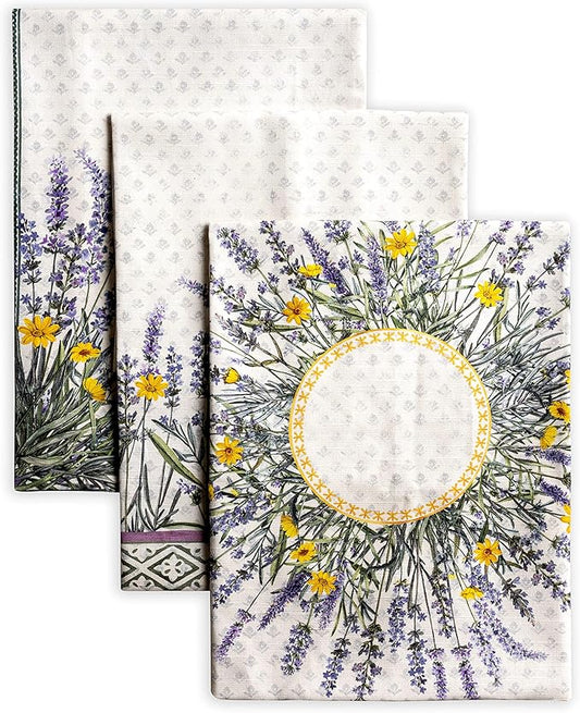 Maison d' Hermine Kitchen Towels Set of 3 100% Cotton 27.50" x 20" Reusable by MaisondHermine