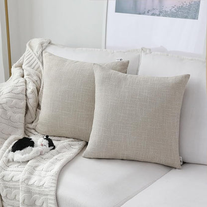 Kevin Textile Simple Linen Pillow Covers Nordic Stars Soft Cushion Case by KevinTextile