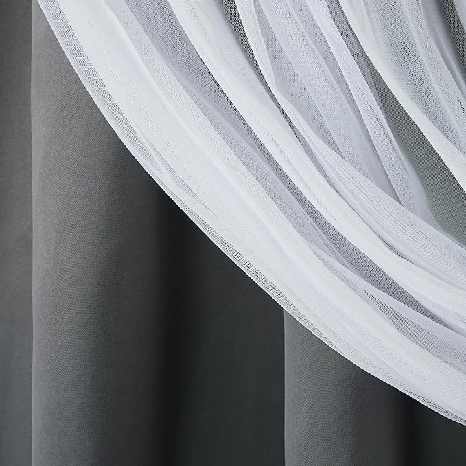TOWN & COUNTRY LUXE Talia Double Layer Indoor Curtains, Sheer and Room - Image 6