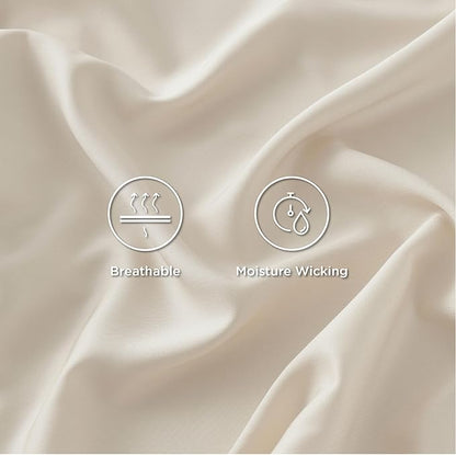 Bedsure Full Size Bed Sheets, Cooling Sheets, Rayon Derived from Bamboo - Image 5