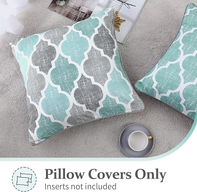 Beauoop Pack of 2 Throw Pillow Cases Covers - Image 2