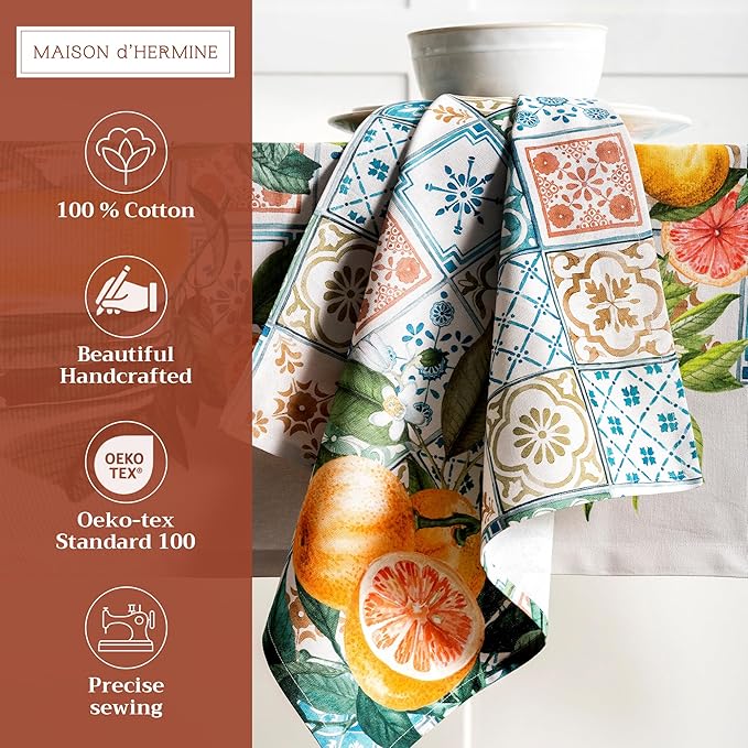 Maison d' Hermine Cloth Napkins Set of 4 100% Cotton Everyday Reusable Square - Image 2