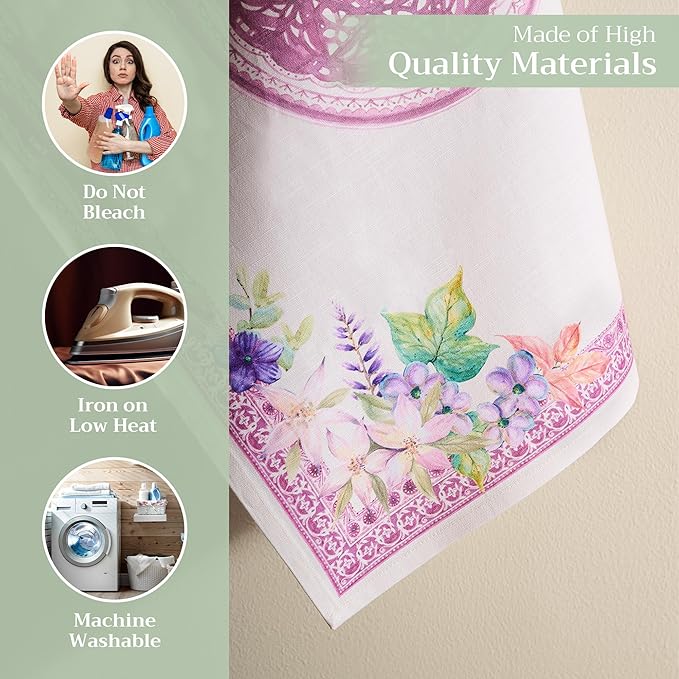 Maison d' Hermine Kitchen Towels Set of 3 100% Cotton 27.50" x 20" Reusable - Image 3