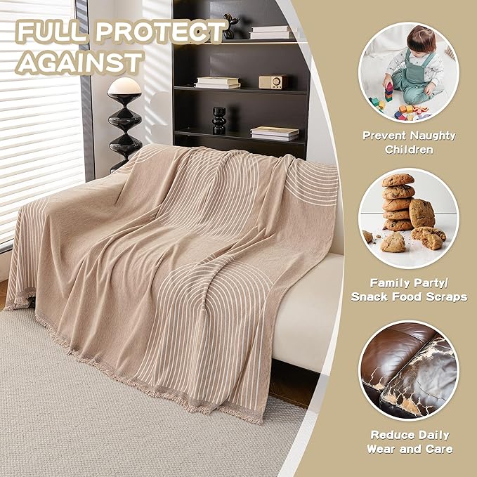 MEETSKY Couch Cover Sofa Cover Washable, Chenille Sofa Covers - Image 4