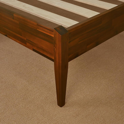 bme dinkee 15" wood full bedframe, no headboard on a desk or shelf
