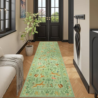 DUKINO 2.6x8 Rug for Hallway, Washable Kitchen Runner Rug - Image 5