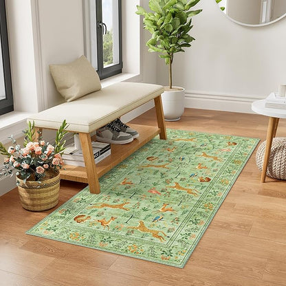 DUKINO 2x4 Rug for Hallway, Washable Kitchen Runner Rug by DUKINO