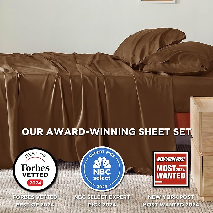 Bedsure California King Sheet Sets, Cooling Sheets - Image 2