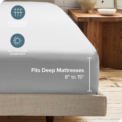 Bare Home 2-Pack Fitted Bottom Sheets Short Queen - Image 4