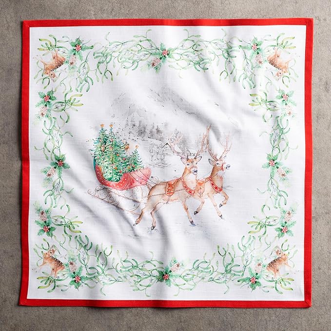Maison d' Hermine Cloth Napkins Set of 4 100% Cotton - Image 8