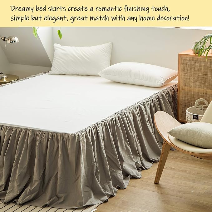 BISELINA French Linen Bed Skirt - Image 6