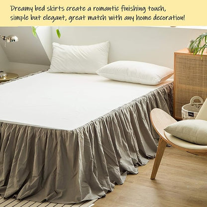 BISELINA French Linen Bed Skirt - Image 6