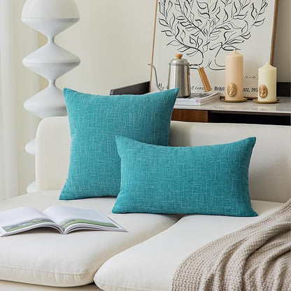 Pack of 2, Kevin Textile Decorative 2 Tone Linen Pillow Covers Cushion Cover - Image 5