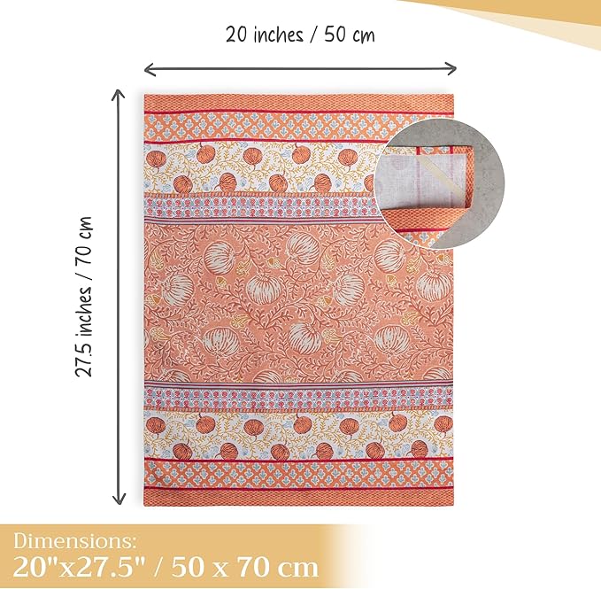 Maison d' Hermine Kitchen Towels Set of 3 100% Cotton 20" x 27.5" Reusable - Image 4
