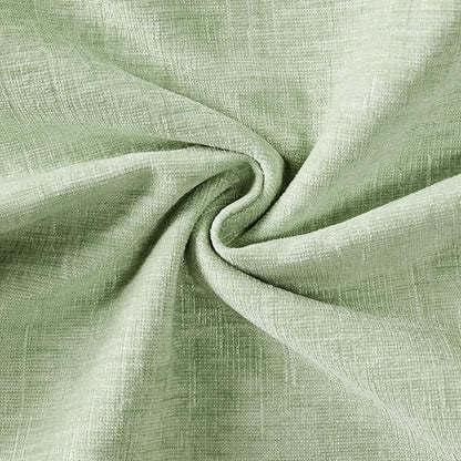 Light Green Scalloped Pillow Cover Pack of 2 Spring Chenille Decorative Cute - Image 3