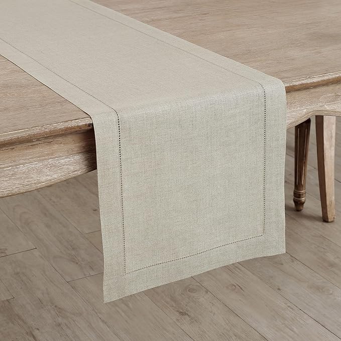 Solino Home Linen Natural Table Runner 48 Inches - Image 2
